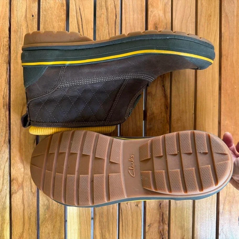 Clarks Outdoor Muckers Waterproof Leather Ankle Duck Boots - Women's 8.5M Brown